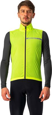 Castelli Squadra Stretch Vest - YELLOW FLUO-DARK GRAY - M, YELLOW FLUO-DARK GRAY